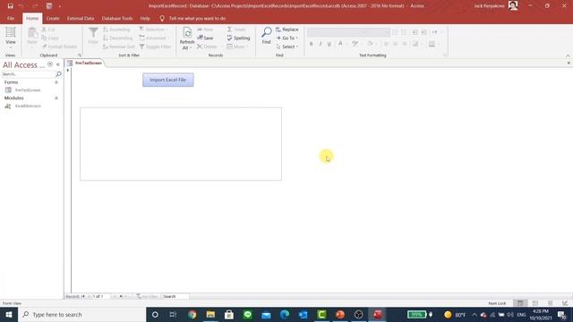 How to import Excel Records into Microsoft Access Table?