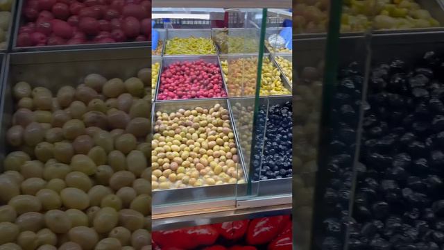 Different types of olives at Global Village Dubai
