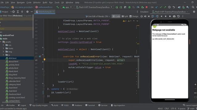 Compose WebView Part 11  Webpage not available