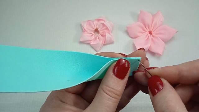 DIY 🎀 Яркие бантики для девочек из репса и фоамирана