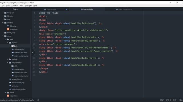 Codeigniter ile Haber Sitesi Yapımı Ders 7