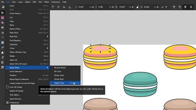 Replace Every Instance Of A Color In Inkscape