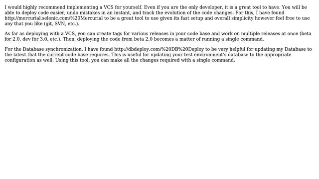 Software Engineering: PHP Project deployment (4 Solutions!!)