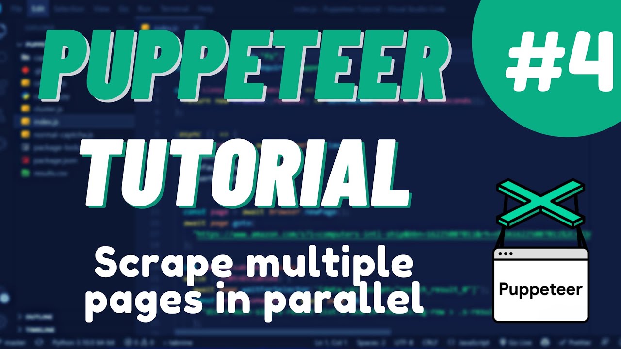 Урок №4 Nodejs Puppeteer - Параллельная обработка нескольких страниц с помощью puppeteer-cluster