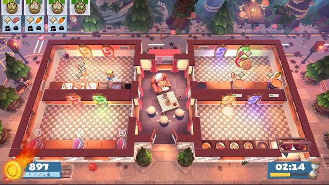 Overcooked! 2 Campfire Cook Off Kevin 1 Score: 2181 (2 players)