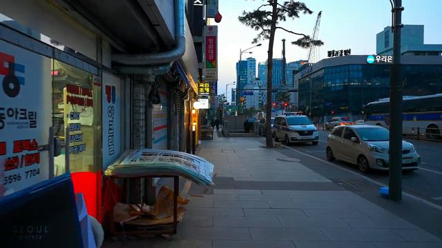 Seoul City Central Street Tour at Night  _ Korea Travel