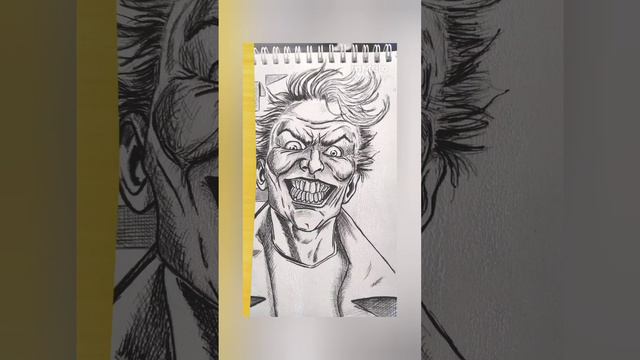 Joker #joker #art #drawing #illustration #dc #dccomics #рисунок #ручка #рисунок #джокер #аркхэм