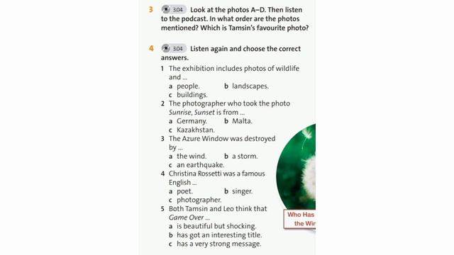 English Plus 8. Module 6. Adjectives: describing art. Ex 3,4 p. 72