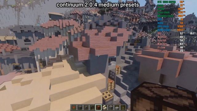 gtx 1660 super minecraft continuum shaders