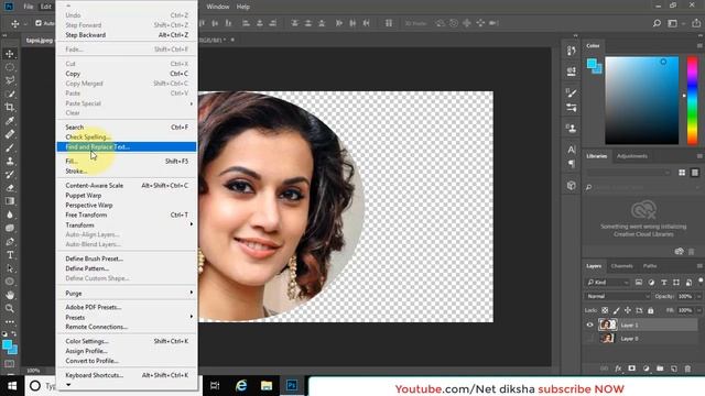 Crop Images Round Circle Shape in Photoshop CC 2018/2019| No Fill CIRCLE Hindi