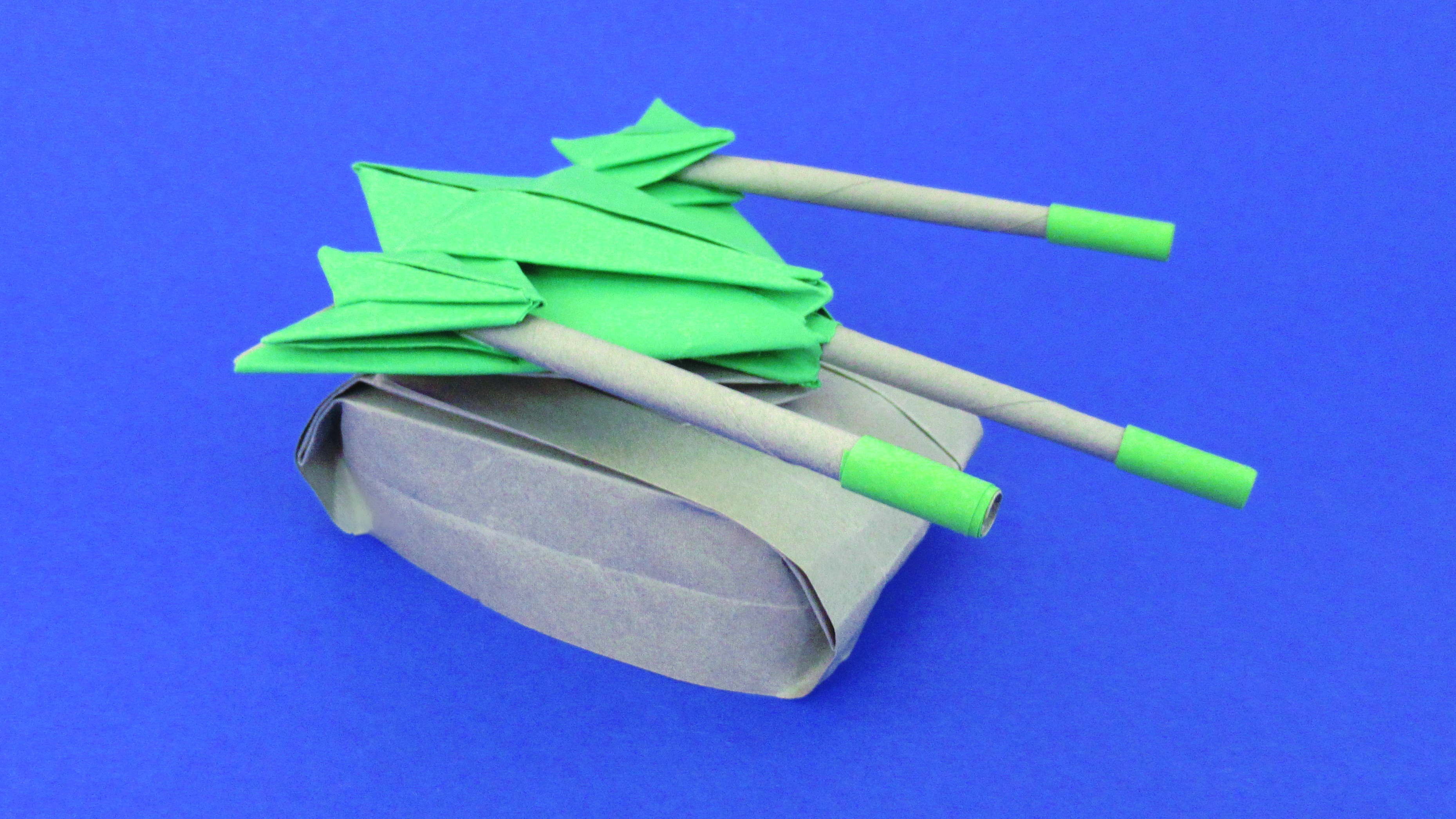 Как сделать танк из бумаги. Оригами танк