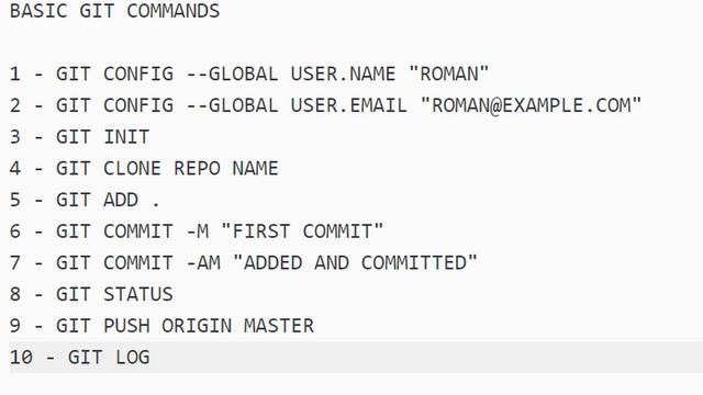 BASIC GIT COMMANDS IN 15 SECONDS|||||||