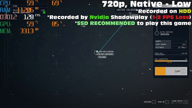 Starfield GTX 1050 TI + i5 7400 Benchmark | 1080p, 720p, FSR 2