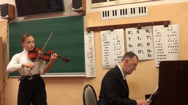 Ш. Берио, Концерт №9 для скрипки A-moll. Малькина Дарья, 15 лет.