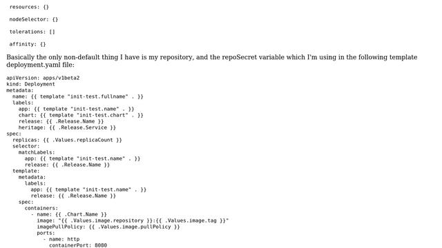 DevOps & SysAdmins: Using private docker registry with Helm in Kubernetes error