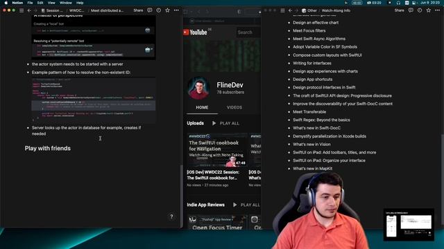 [iOS Dev] WWDC22 Session: Meet distributed actors in Swift – Watch-Along with Note-Taking