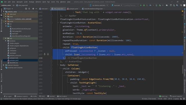 [ FLUTTER ] Control Arduino with Voice and Bluetooth