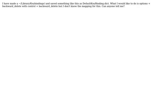 Apple: Change opt+backspace binding to ctrl+backspace