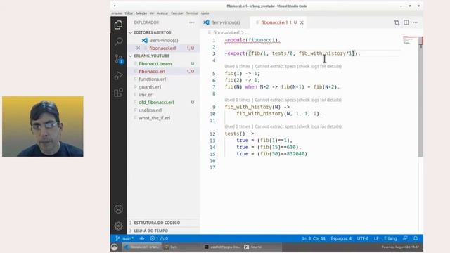 Fibonacci em Erlang