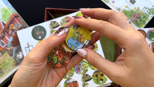 Распаковка настольной игры Петсон и финдус наводят порядок