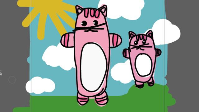 Рисуем смешных котиков детям часть 69