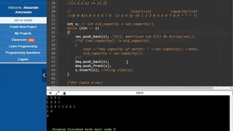 C++: Лекция - Векторы, деки, множества