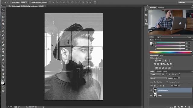 Easy Double Exposure in Photoshop - Simple Design Tutorials.