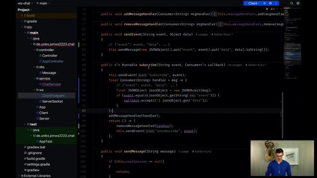 WT22/23 Programming and Modelling Exercise 11 Websocket Events