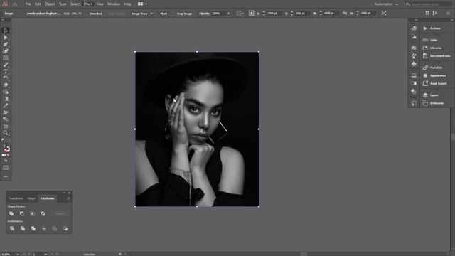 How to create halftone effect in Illustrator | Dotted Halftone Photo Effect | Illustrator Tutorial