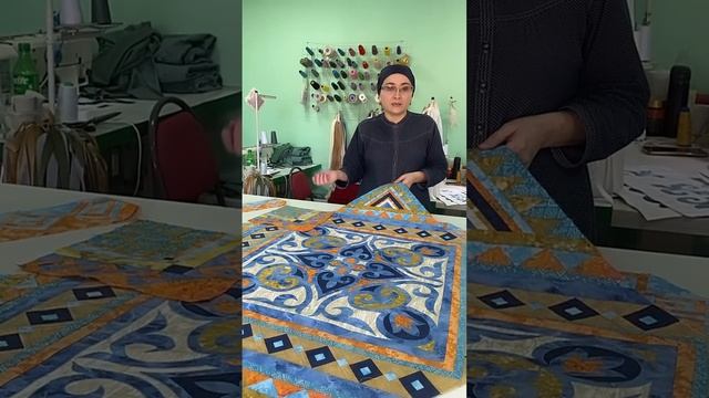 Арғын дизайнмен тігіп үйренген жамылғы ♥️ (Американский пэчворк)