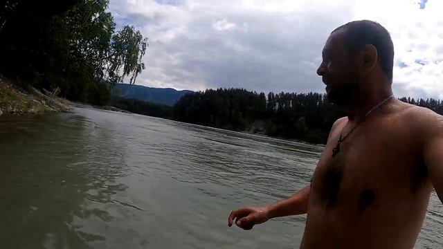 Алтай 2023 Купаемся в Катуни в самый холодный день Часть 11