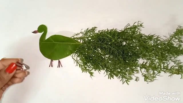 Leaf Art Tutorial / Leaf Craft Ideas For Kids  / Toddler Activities