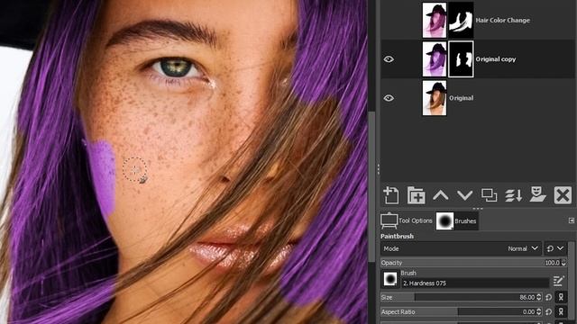 How To Change the Color of Hair With GIMP