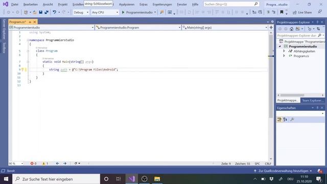C# Tutorial - Escape Sequenzen
