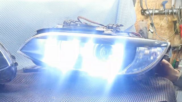 Nowe Ringi 2w1 Zamontowane W Lampy BMW3 E92 E93 E-mail Motolampy@gmail.com