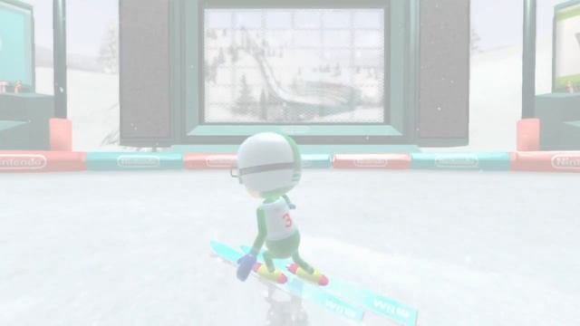 BALANCE GAMES ~ SKI JUMP ~ BEGINNER ~ 2.0 METs ~ Wii FIT U - No Commentary 1AL