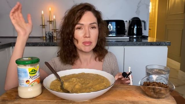 Привет, я так скучала? | наслаждаюсь едой| грибной суп | Мукбанг