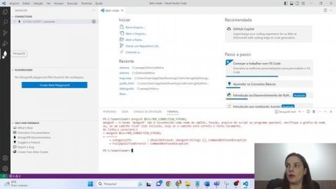 Como usar o MongoDB no TERMINAL do Visual Studio Code (VS Code)