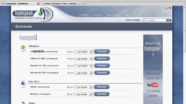 Teamspeak 3  - Tutorial [german/deutsch] + Server erstellen