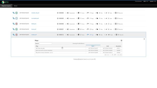 Demo: ARA - Ansible Run Analysis: 0.13