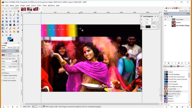 GIMP 2.10 Tutorial: Create Custom Color Palettes & Gradients