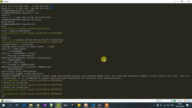 CMD vs ENTRYPOINT in | Docker Commands | Dockerfile Commands | Rahul Kinge