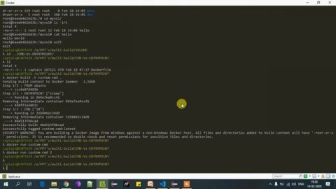 CMD vs ENTRYPOINT in | Docker Commands | Dockerfile Commands | Rahul Kinge