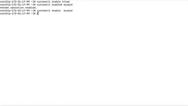 Launch a LAMP Stack and Install WordPress on AWS - Start services automatically
