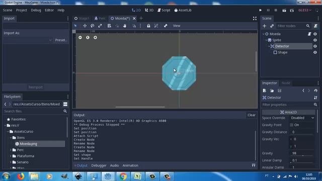 Como Criar Jogos De Plataforma 2d Godot 3 - 14 - Moedas