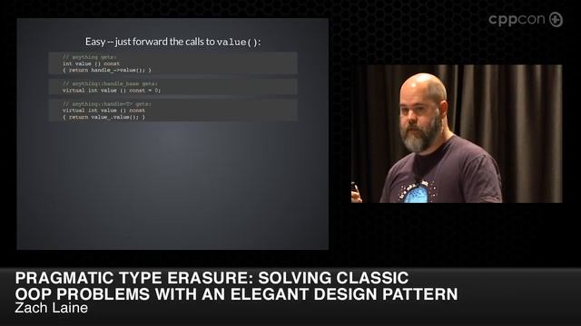 CppCon 2014: Zach Laine "Pragmatic Type Erasure: Solving OOP Problems w/ Elegant Design Pattern"