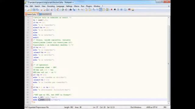 PHP pamācība #2