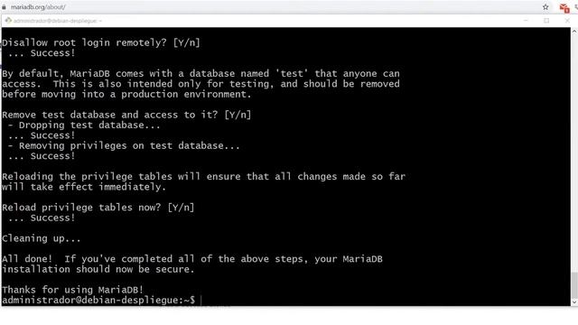 APRENDE a INSTALAR y SECURIZAR MariaDB en DEBIAN 10