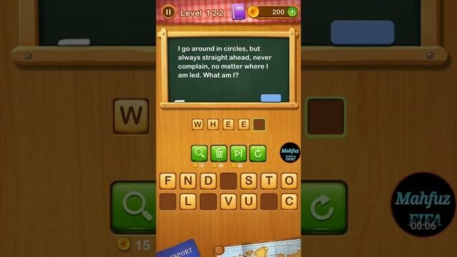 Word Riddles Level 122  ?? word game brain test  word game puzzle walkthrough  Mahfuz FIFA