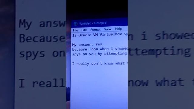 Oracle VM Virtualbox SPYS ON YOU??